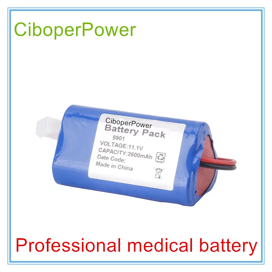 Replacement Medical Battery for 2600mAH New Battery for ECG 8901 ECG