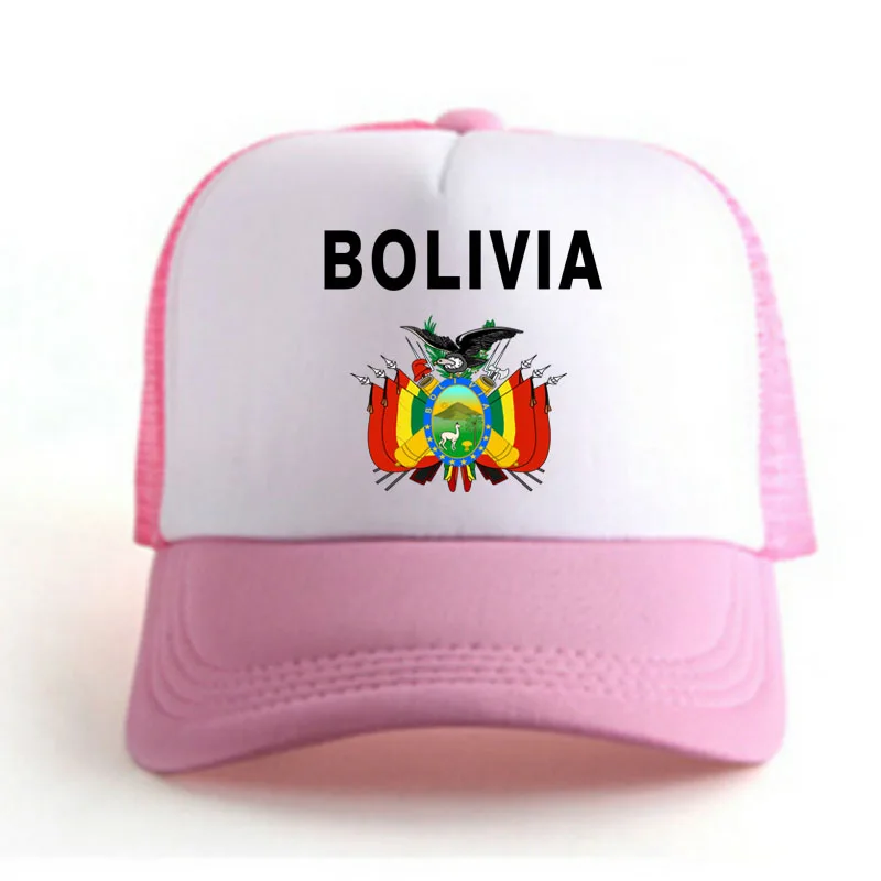 BOLIVIA man youth boy Сделай Сам бесплатно изготовленное на заказ имя bol сельская шляпа Бо Национальный флаг испанский колледж боливийский Принт фото бейсболка - Цвет: 1002