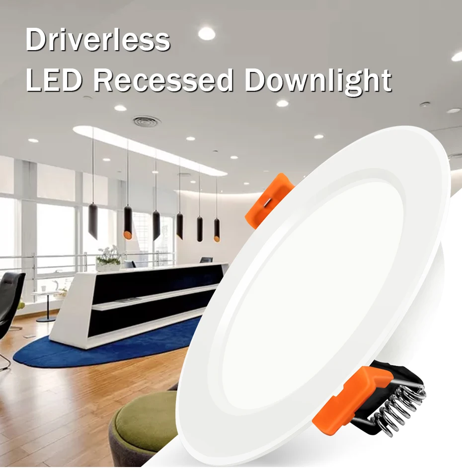 [DBF] Встраиваемый светодиодный светильник 2 в 1 SMD 2835 3 Вт 5 Вт 7 Вт 9 Вт 12 Вт AC220V, потолочный светильник для спальни, кухни, внутреннего освещения