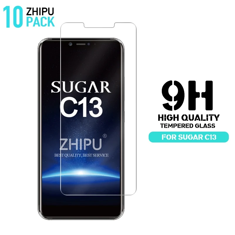 10 Pcs Tempered Glass For Sugar c13 Screen Protector 2.5D 9H Premium Protective Film | Мобильные телефоны и аксессуары
