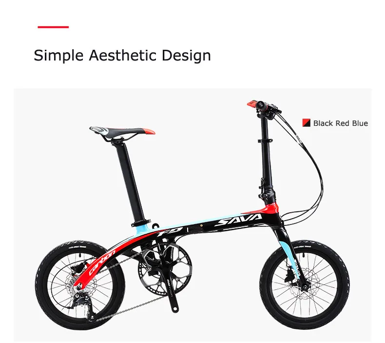 Discount Folding Bike SAVA 16 inch Carbon Fiber Child BIKE Mini City Foldable Bicycle with SHIMANO SORA 3000 9 Speed Groupset disc brake 14 Discount Folding Bike SAVA 16 inch Carbon Fiber Child BIKE Mini City Foldable Bicycle with SHIMANO SORA 3000 9 Speed Groupset disc brake 14