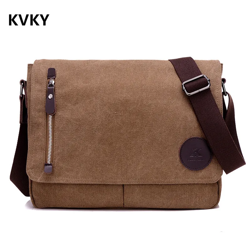 

Vintage Men Canvas Messenger Bags Black Travel Bag Male Shoulder Crossbody Bag Classical Casual Trunk Unisex Big Handbags