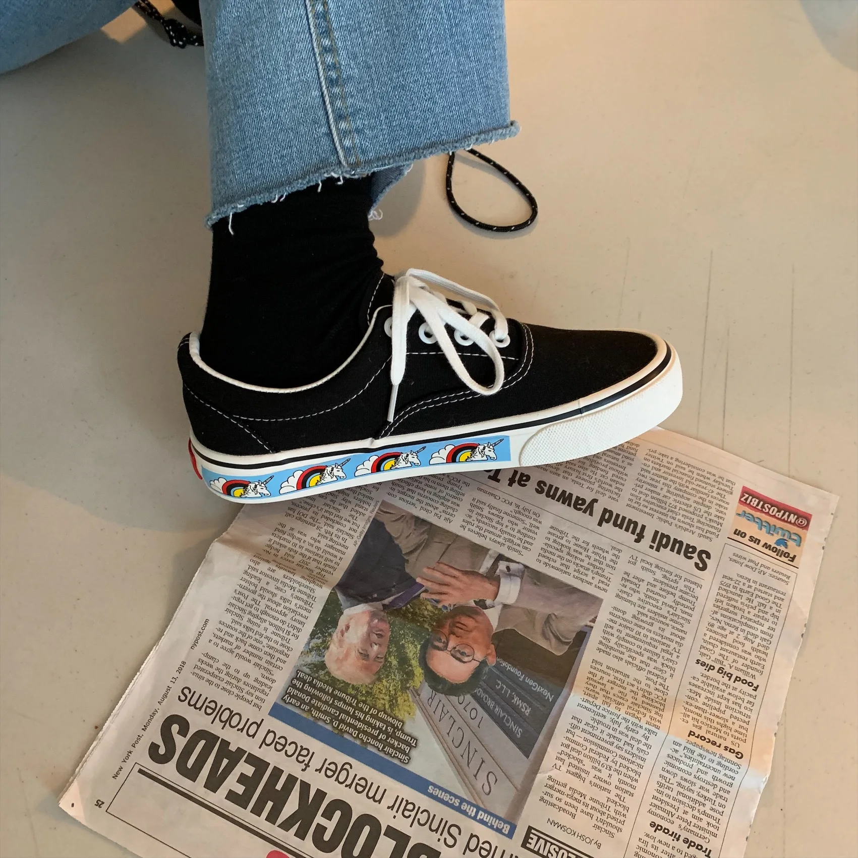 Unicorn Canvas Women Sneakers -Unicorn Fashion