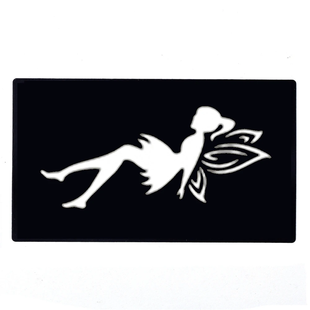 1 шт. трафарет для татуировки Феи бабочки хны Женская грудь боди арт маленькая