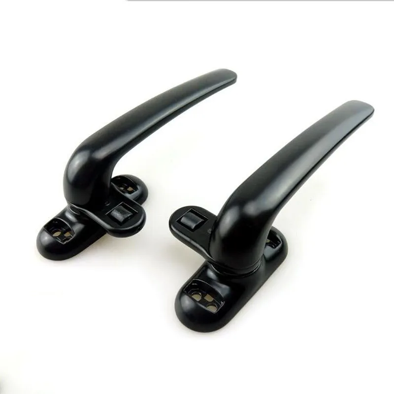 Aluminum alloy door handle window handle latch locks Black Right / left X4