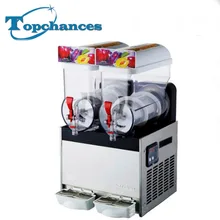 Высокое качество коммерческих 2 бака Smoothie Maker замороженный напиток слякоть Слякотную машина 220 В/110 В 2* 15l