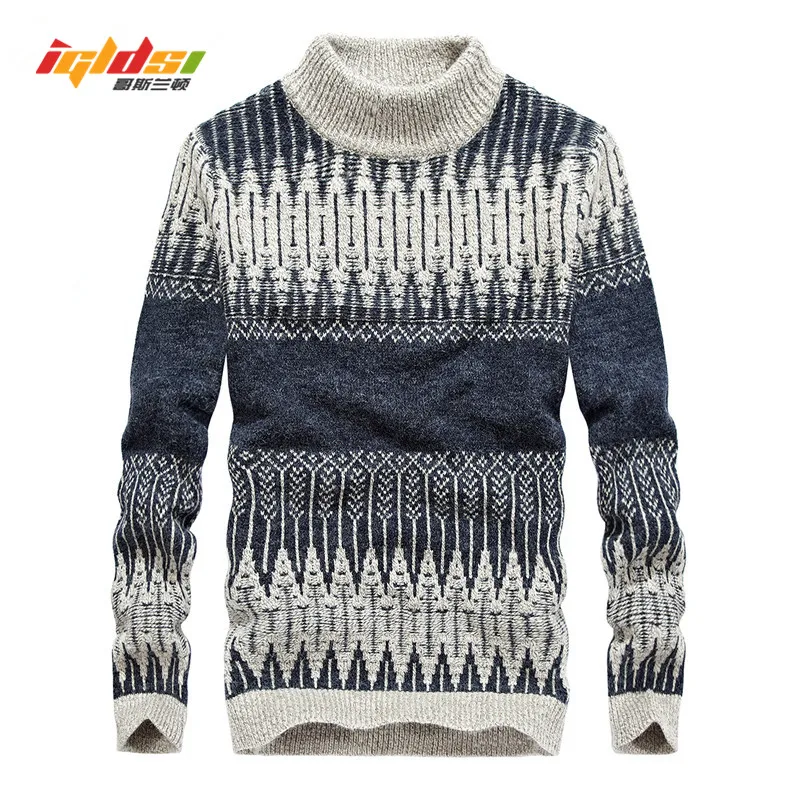 New 2018 Winter Thick Warm Sweaters O Neck Wool Cardigan Men Brand