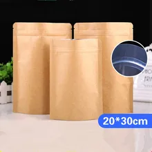 100 шт клапанная сумка герметичная упаковка коричневая бумажная сумка утолщенная на заказ снеки их сухофруктов чайные пакетики
