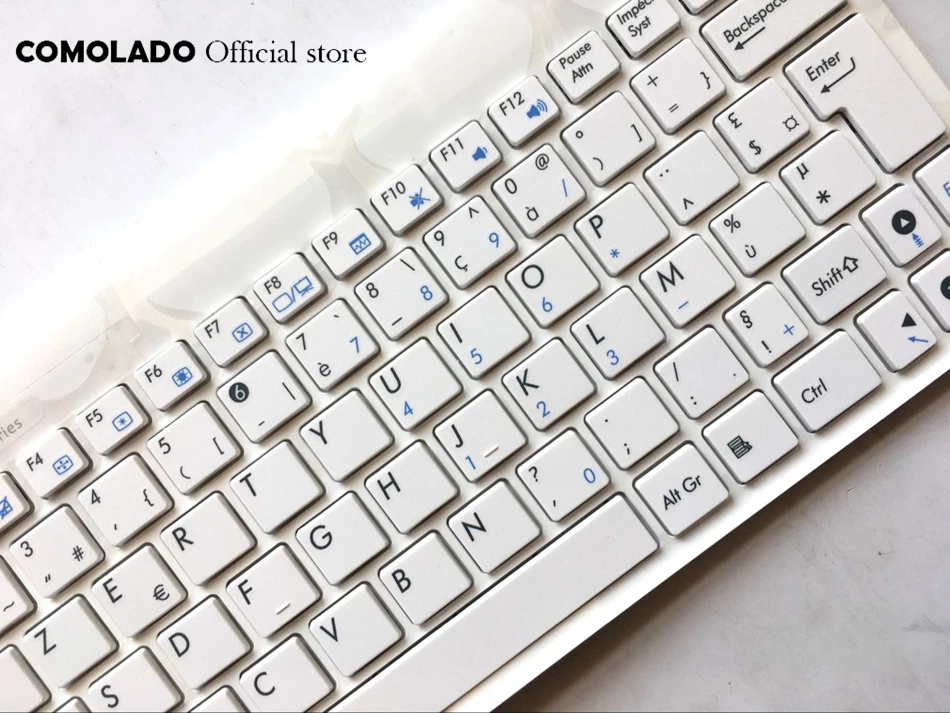 FR French Keyboard For ASUS Eee PC 1015 1015B 1015BX 1015PW 1015CX 1015PD 1011 1015PX White with frame Keyboard FR Layout (2) - 