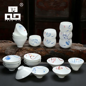 

LUWU coffee and tea sets ceramic tea cup handpainted teacup porcelain chinese kung fu cup drinkware