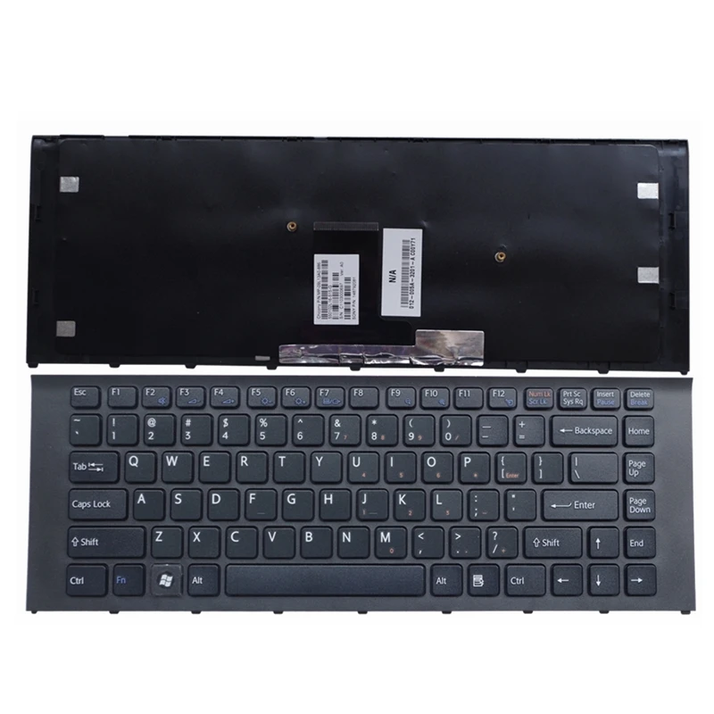 YALUZU для SONY VAIO VPCEA VPC-EA VPC-EA1C5E VPC-EA1S1E VPC-EA3S1E клавиатура английский США ЧЕРНЫЙ БЕЛЫЙ QWERTY клавиатура(Стандартный