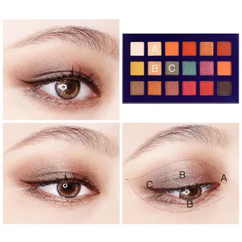 

Starry Eyeshadow Palette 18 Colors Glitter Matte Eye Shadow Waterproof Cosmetics 88