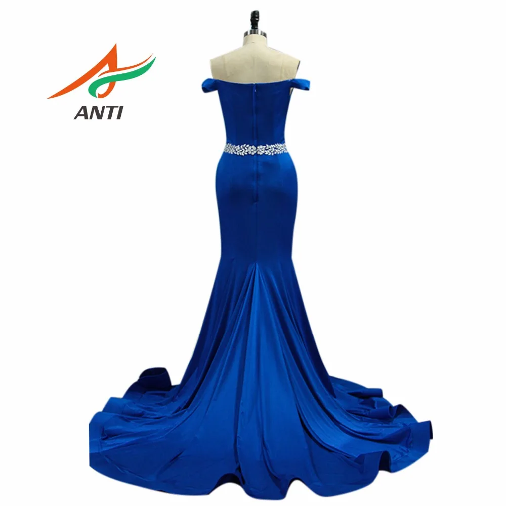 ANTI Sexy Fashion Ruffles Formal Evening Gown 2019 V-Neck Mermaid Evening Dress Long Robe De Soiree For Wedding Party Dresses