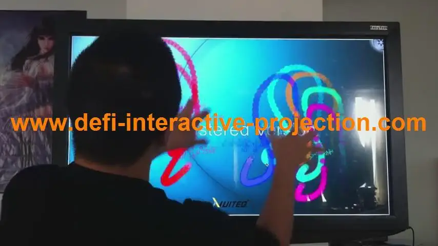 

DefiLabs 16 points 60" IR Touch Screen Panel, 16:9 format,for Command center, multi touch table