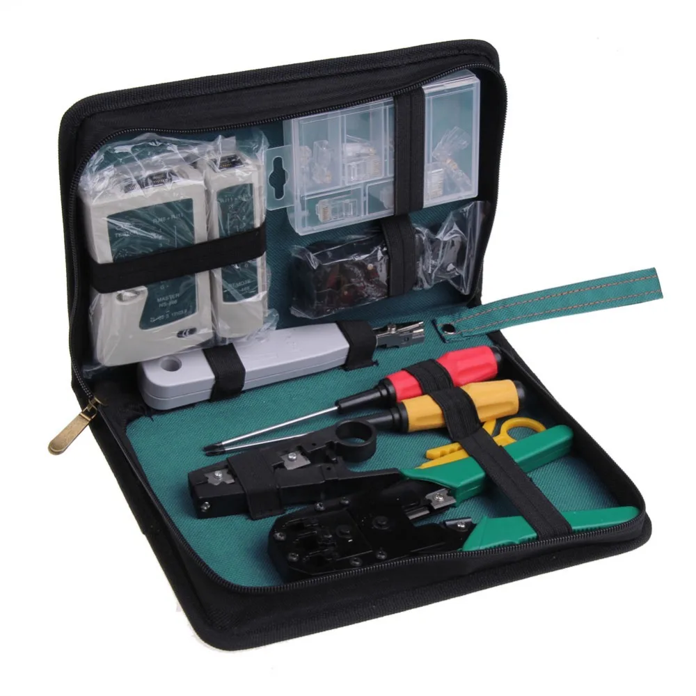 

11 in 1 Professional Network Computer Maintenance Repair Tool Kit Toolbox