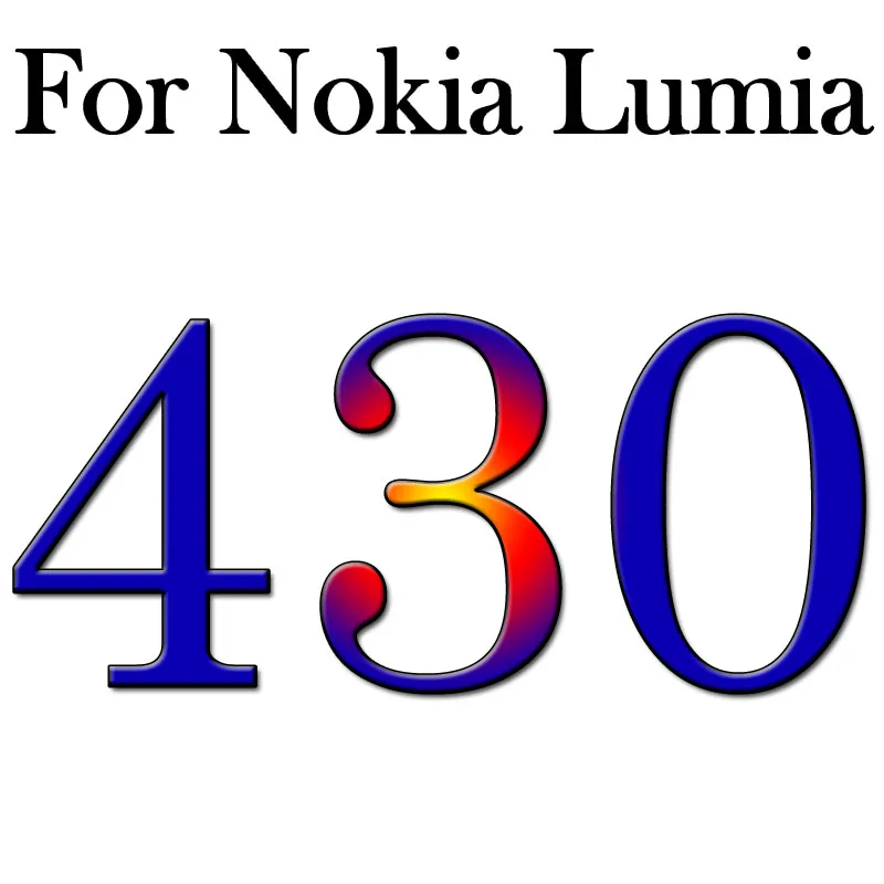 С уровнем твердости 9H закаленное Стекло Экран Защитная пленка для microsoft Nokia Lumia 430 435 625 630 635 950 550 540 820 730 530 535 640 930 чехол - Цвет: N430