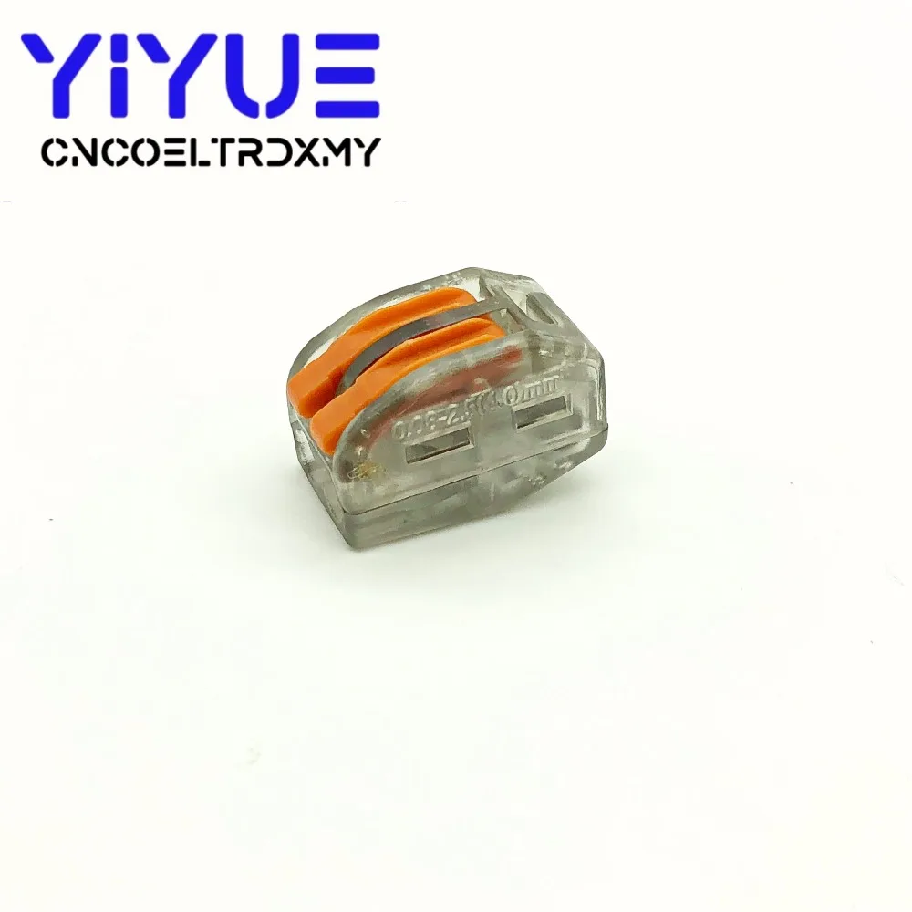 (12 шт./кор.) mini Быстрая соединитель wago 222-412D/PCT-212 Универсальный Компактный провод подключения Разъем 2 контактный Дирижер клеммный блок