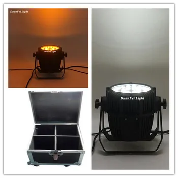 

With flight case 4pcs/lot rgbwa par light led 24x15w 5in1 led par can dmx led light washer par light outdoor par can