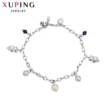 Xuping אופנה צמיד חדש הגעה צבע מצופה יוקרה באיכות גבוהה רגל שרשרת תכשיטי מתנה מיוחדת עבור נשים S14.1/34.3 -72174(China)