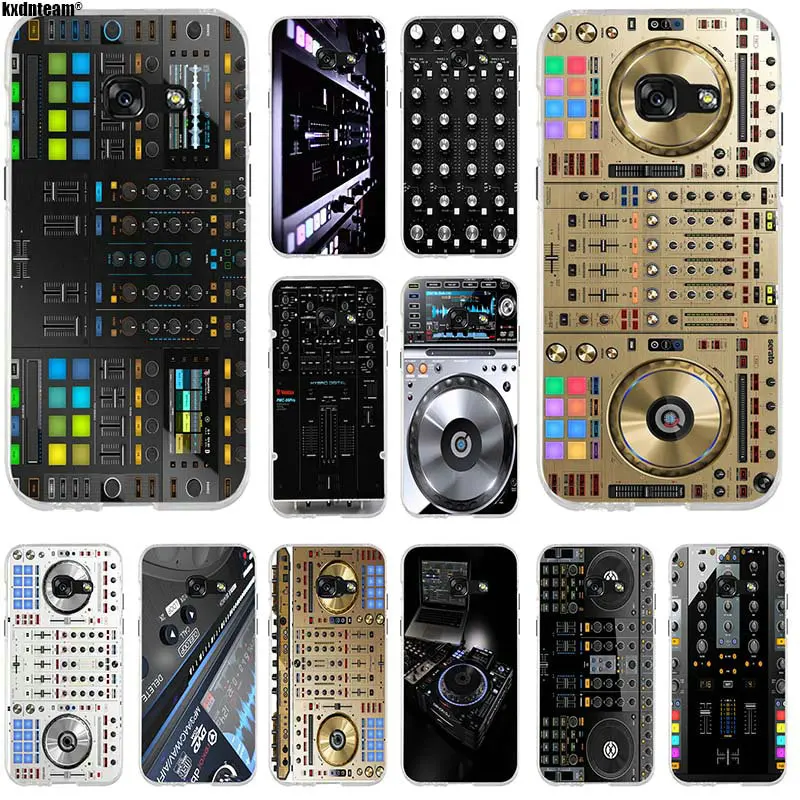 

Silicone Soft TPU Phone Cases For Samsung Galaxy J1 J2 J3 J5 J7 A3 A5 A7 2015 2016 2017 Coque Bags Digital Mixer Dj Turntable