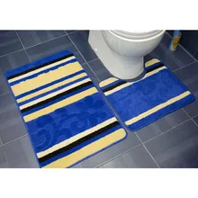 Ванная комната ковер набор из двух частей Ванная комната коврики ПВХ ковер Туалетная вода поглощения коврики нескользящей Ванная комната туалет ковры