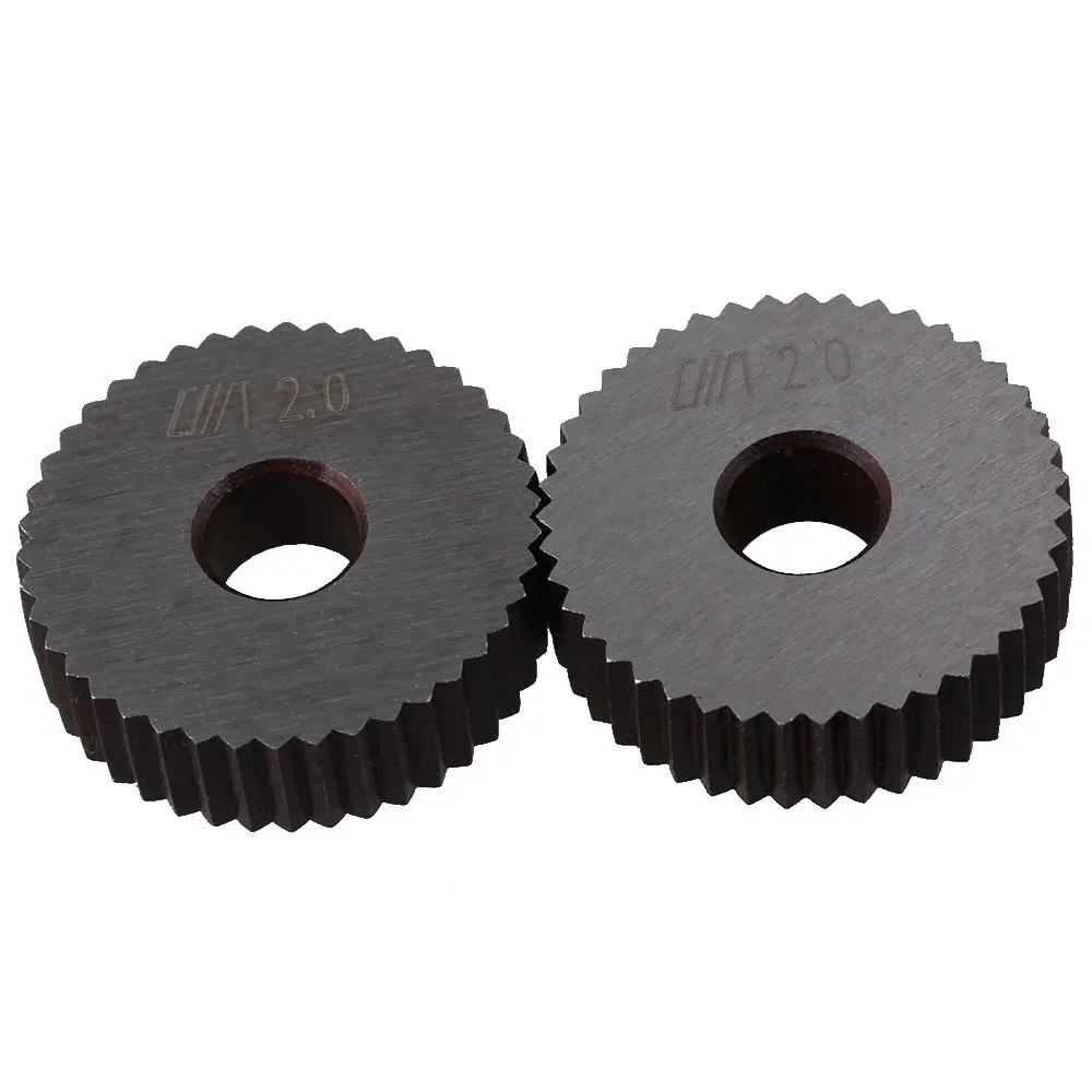 Buy 2pcs Silver Steel Ruled Knurling Tool Single