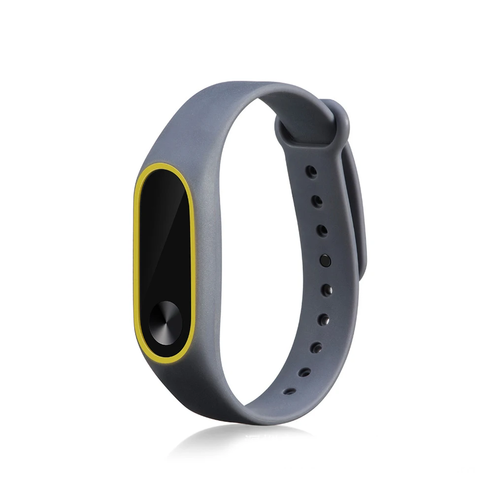 Цветной ремешок для mi band 2 силиконовый сменный смарт браслетов