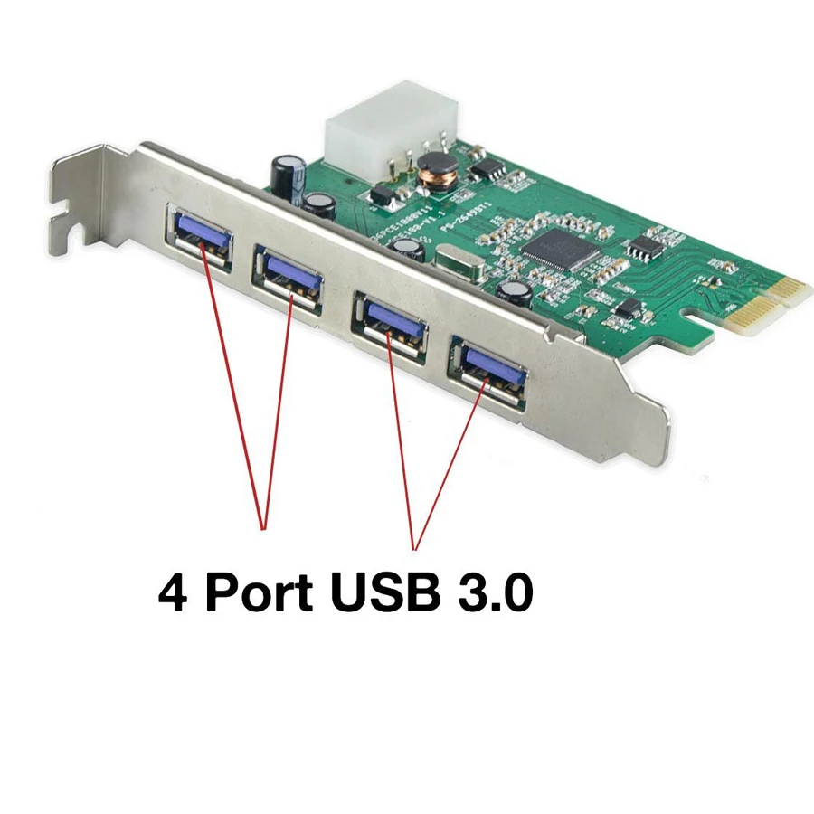 PCIe USB 3 0 4 портовый адаптер конвертера для карт/PCI express расширение добавить на карту