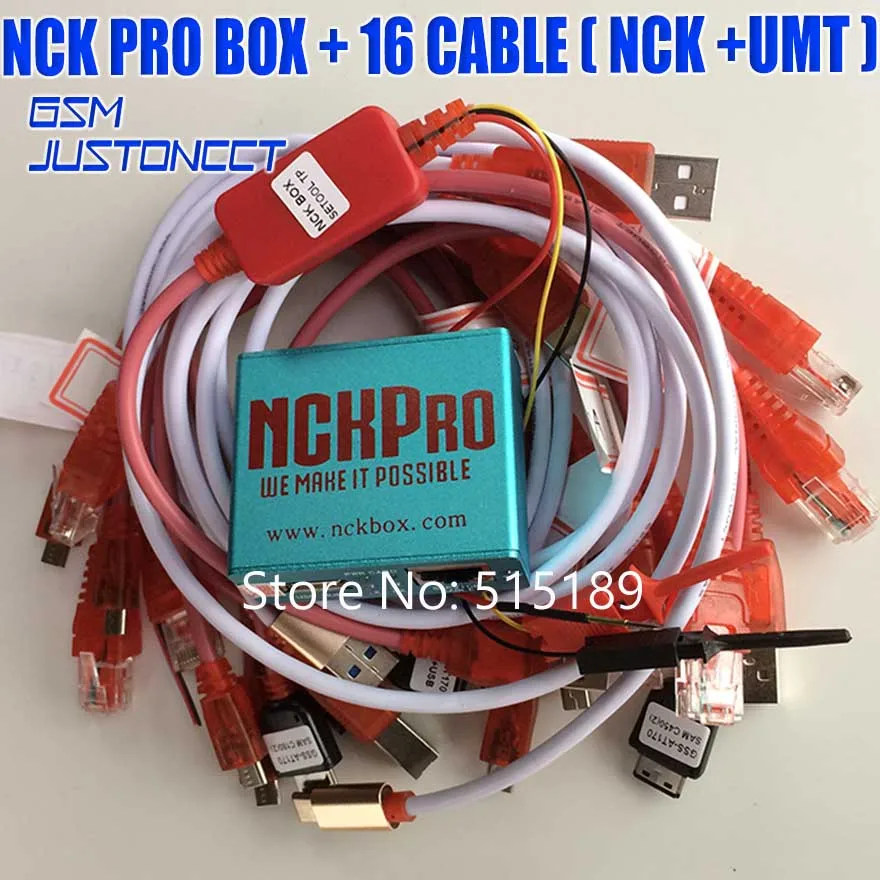 Новейший оригинальный NCK Pro box NCK Pro 2 коробка (поддержка NCK + UMT 2 в 1) для huawei + 16 кабелей