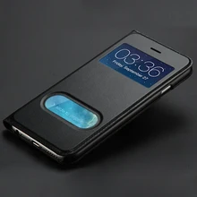 

For iPhone 8 Case Plus Luxury Open Window Flip Cover For iPhone 6 case 6S Plus 5 5S SE PU Leather Case for iPhone 7 7 Plus cases