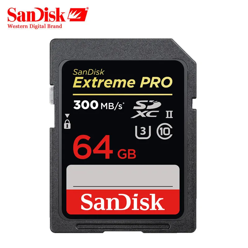 

SanDisk Extreme PRO SD UHS-II Card 32GB SDHC 64GB 128GB SDXC Up To 300MB/s U3 4K Ultra High Speed Memory Card for Camera