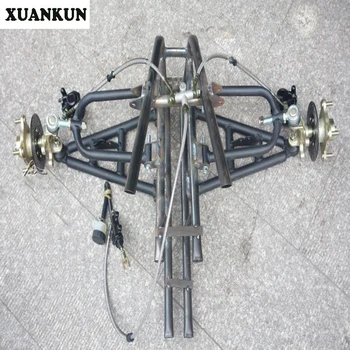 

XUANKUN Modified Three Rounds Of Four Wheeled Motorcycle Front Suspension Rocker Arm Angle Steering Brake System