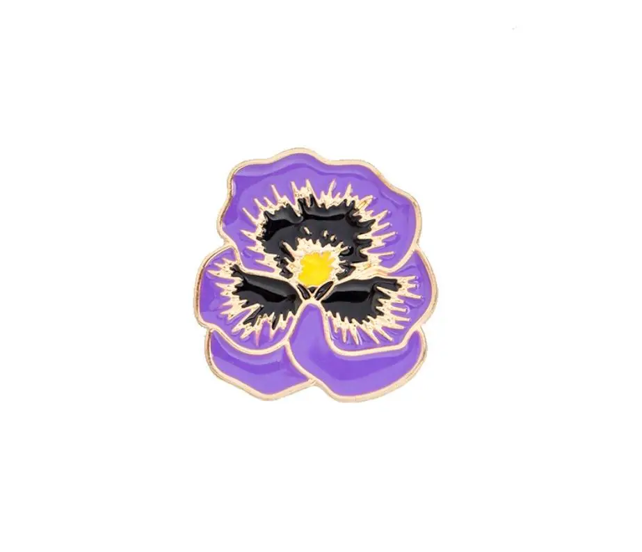 

AEO DST purple flower Delta Sigma Theta Backpack Badge Brooch Jewelry