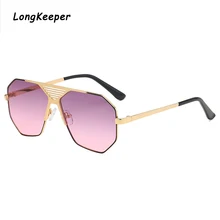Fashion Sunglasses Top Woman Sunglass Pink Gold Metal Frame Polygon Gradual Sun Glasses For Women Men Goggle Oculos de sol UV400 Fashion Sunglasses Top Woman Sunglass Pink Gold Metal Frame Polygon Gradual Sun Glasses For Women Men Goggle Oculos de sol UV400