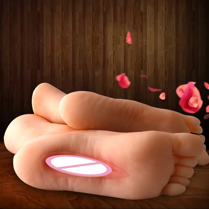 New High Quality Silicone 1:1 Foot Fetish male 3D foot vagina Sex Toys vaginas pocket pussy for man sex Dolls Novel Toy QQYZ01