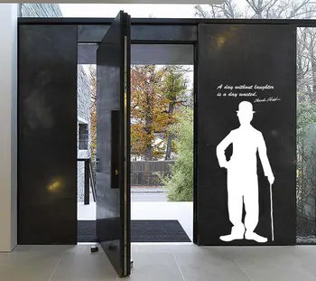 

Charles Chaplin Wall Decal Famous Comedian Crutch Art Mural Home Decoration Quote Fallow Interior King Of Comedy Sticker SYY360