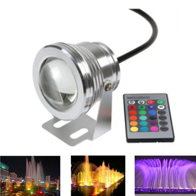 

RGB/RGBW/RGBWW LED Underwater Light 10W Waterproof Swimming Pool Light Submersible Spotlight Pond LED Sliver/Black 4pcs/lot