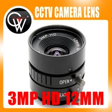 3MP HD 4 мм/6 мм/8 мм/12 мм/16 мм объектив руководство 1/2 Iris C крепление промышленных объектив CCTV Камера объектив для HD Камера IP-камера