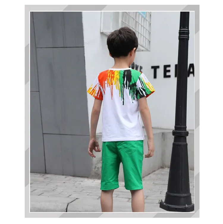 New Cotton Baby Boy Clothes Set Summer Casual Sports Clothing For Boys Active Tshirt Short Pants Kids Suit 2 Pcs Child Tracksuit (3)