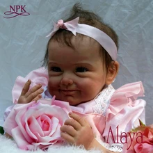 NPK реалистичные boneca Кукла реборн Мягкий Настоящее прикосновение винил силиконовые игрушки для детей на день рождения brinquedo menina