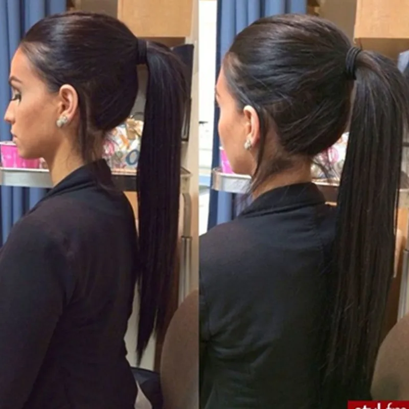 16A Glueless Full Lace Human Hair Wigs with Baby Hair Straight 16 ...