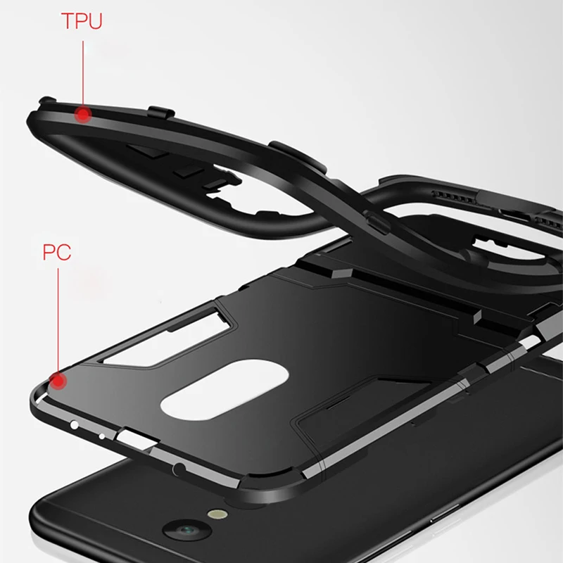 Case For xiaomi redmi 5 plus case Design Armor Shockproof Hybrid Hard stand Back case for redmi 5 plus Bumper cover Case Case For xiaomi redmi 5 plus case Design Armor Shockproof Hybrid Hard stand Back case for redmi 5 plus Bumper cover Case