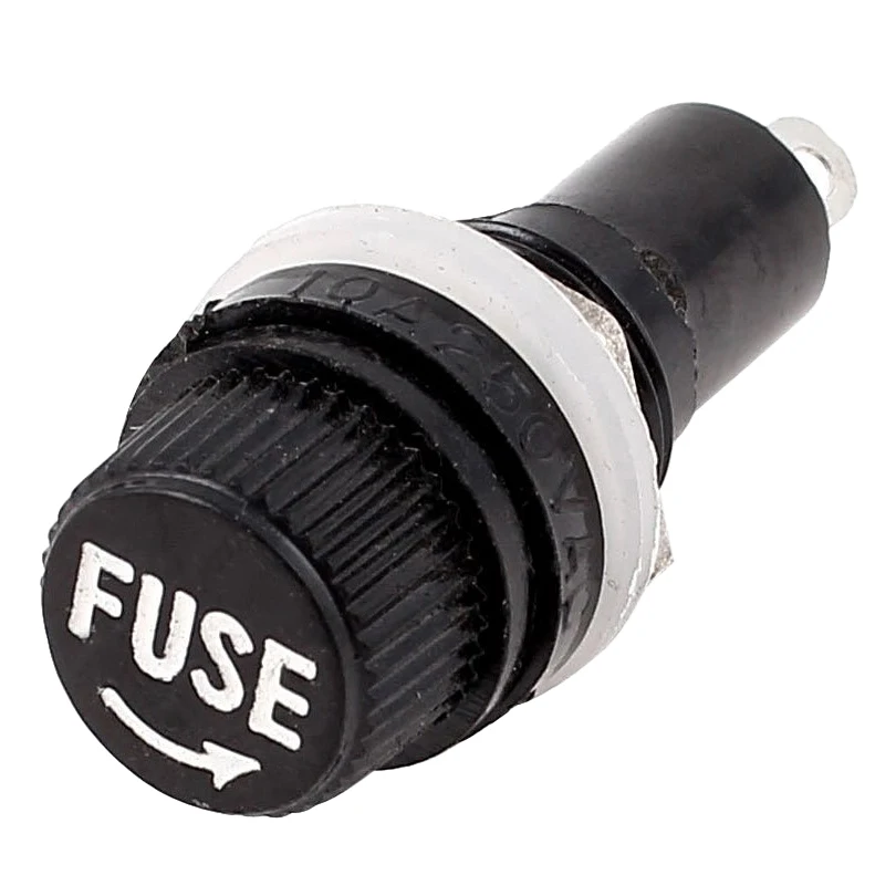 

12mm Thread With Welding Panel Mount Fuses Holder Socket for Fuses 5x20mm
