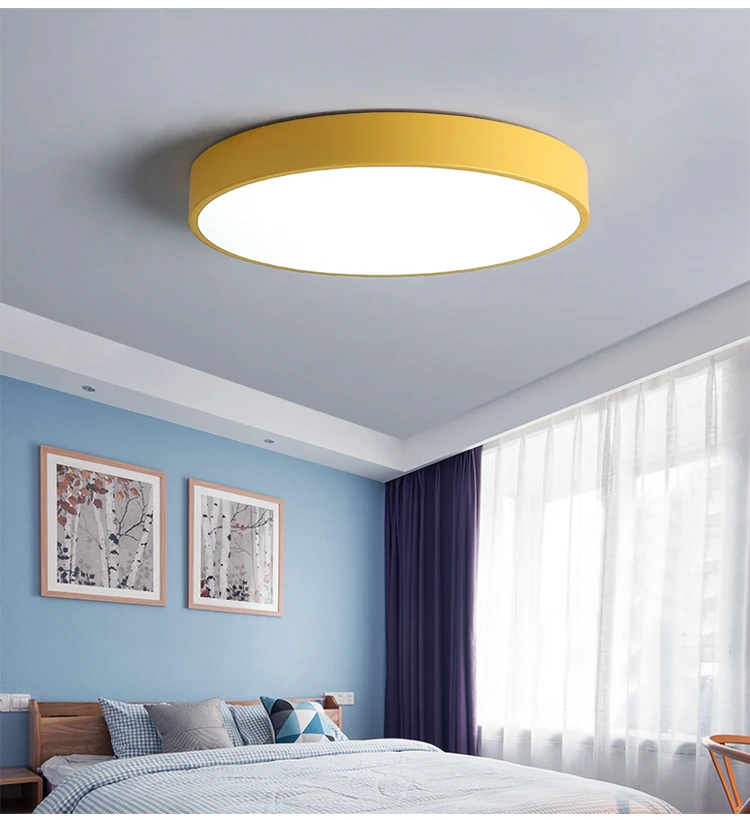 LED Ceiling Lights Modern Lamp Living Room Lighting Fixtures Bedroom Children room Nordic Round Kitchen lighting Remote Control