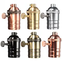 Классический ретро Edison лампы Держатель Разъем E27/E26 лампы базы жемчуг черный/античная латунь/золото/серебро e27/E26 розетку#0821