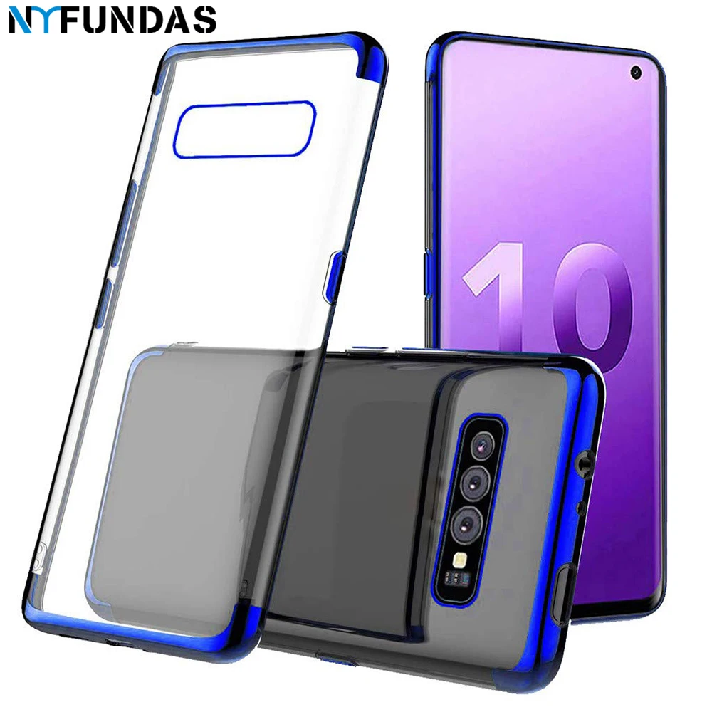 NYFundas case for samsung galaxy s10 s9 s8 plus s10e s10+ note 9 8 M20 M10 Plating Soft TPU silicone Shockproof Ultra thin cover |