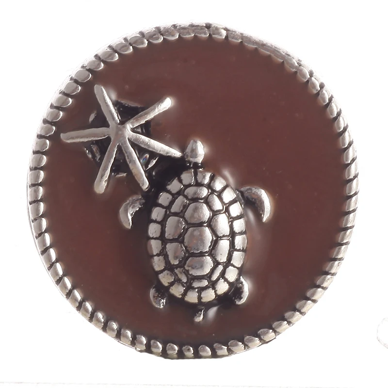 20 шт./лот новые кнопки ювелирные изделия Rhinestone каменные черепаха металлические кнопки с застежкой для 18 мм кнопки браслет Цепочки и ожерелья для Для женщин