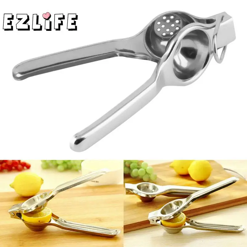 

Kitchen Useful Gadget Fruit Lemon Lime Orange Squeezer Juicer Manual Hand Press Bar Steel Stainless Fresh Juice Tool GF253