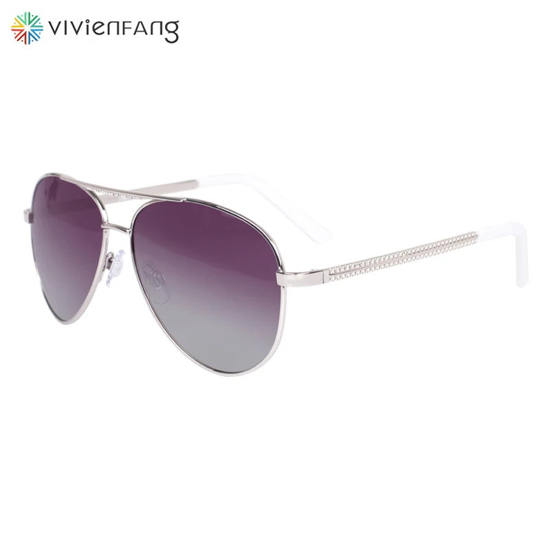 Vivienfang Classic Aviator Sunglasses Fashion Women Tinted lens Sun