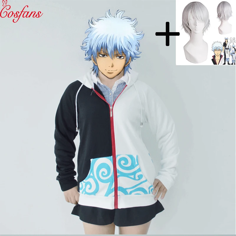 Новинка костюм для косплея из японского аниме Gintama мальчиков и девочек толстовка